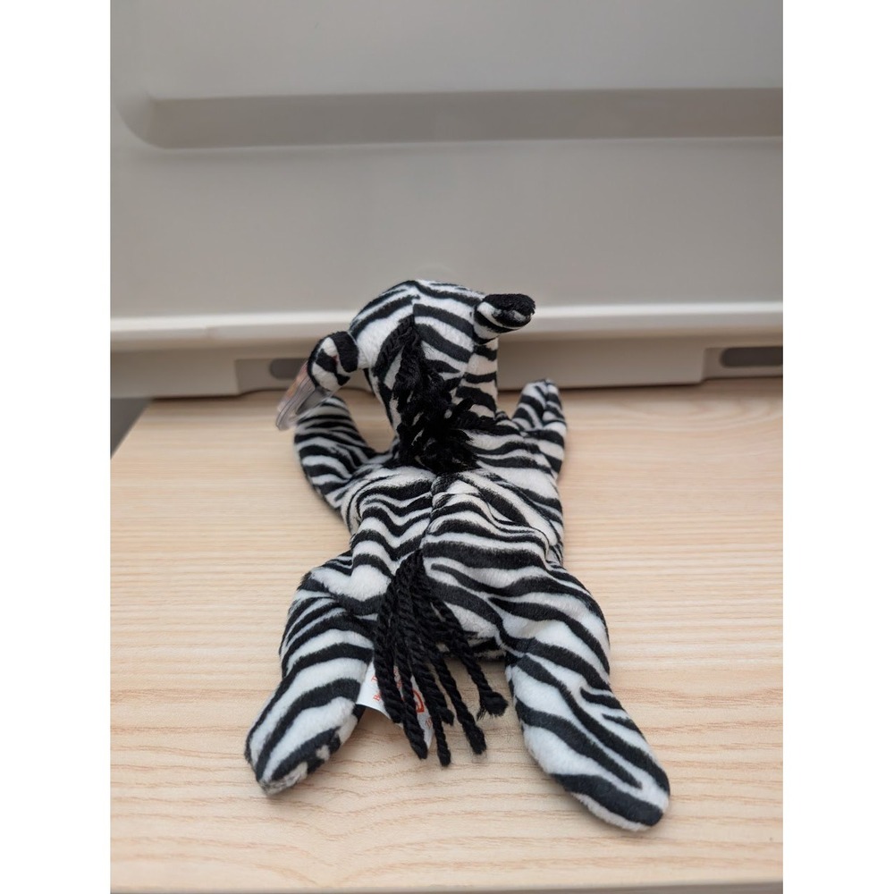 TY Beanie Baby Ziggy Zebra Plush Toy Kids Collectibles Classroom Animals 1995 - Picture 5 of 7